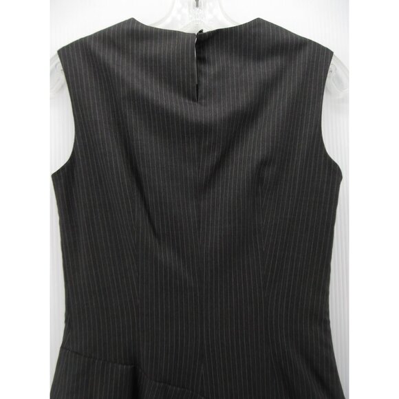 Piazza Sempione Dress 4 Virgin Wool Sheath Pinstripe Career Italy 40 - Picture 7 of 11